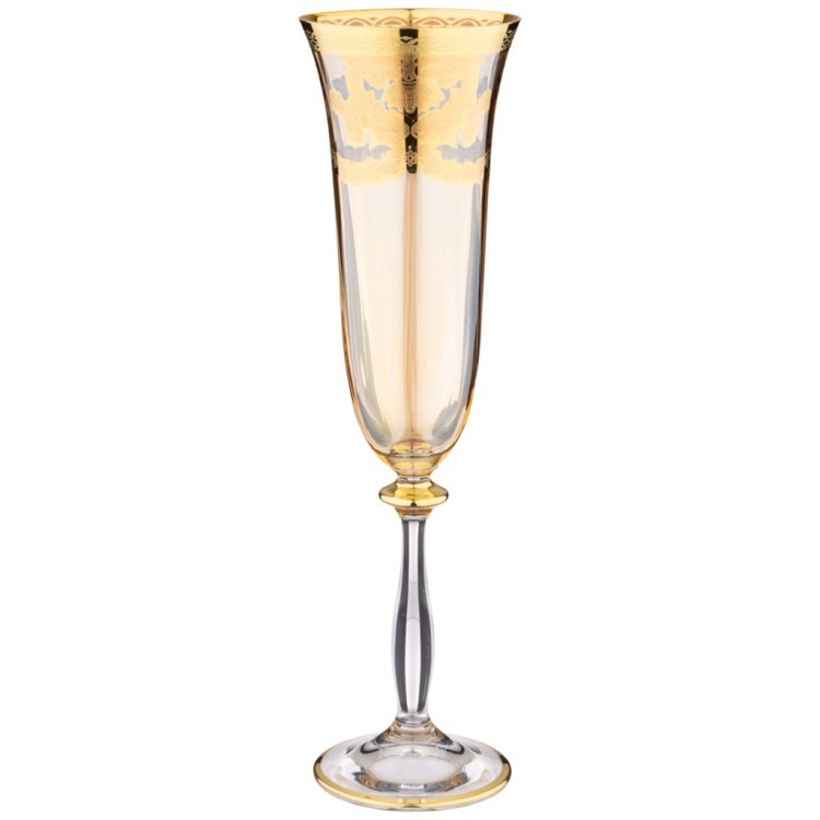 Набор бокалов для шампанского из 6 штук 190мл "veneziano golors" ART DECOR (326-070)