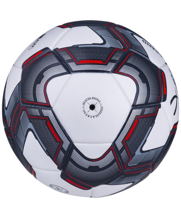 Мяч футбольный Grand №5, белый/серый/красный (772489)