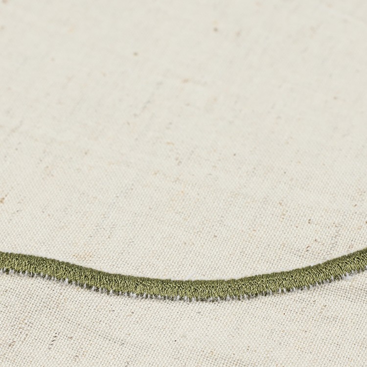 Салфетка под приборы anemone из коллекции trendy ruffles, D38 см, оливковый (78890)