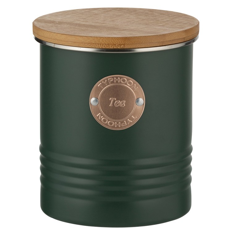 Банка для чая living, 1 л, зеленая (73407)