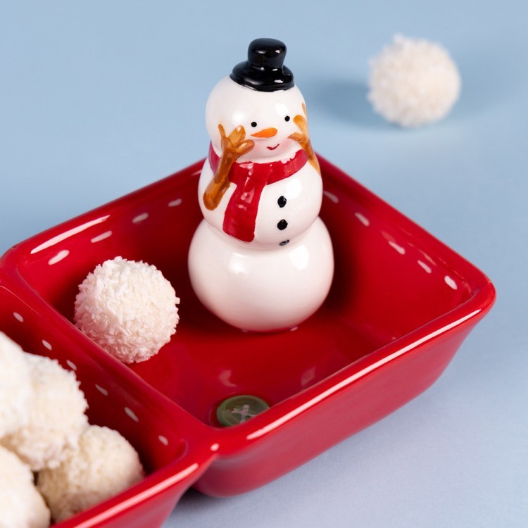 Менажница 2 секции коллекция "christmas gift" 22*11*10,5 см Lefard (230-536)