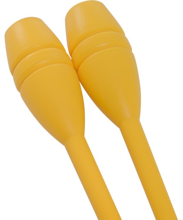 Булавы для художественной гимнастики У714, 35 см, желтые (95602)