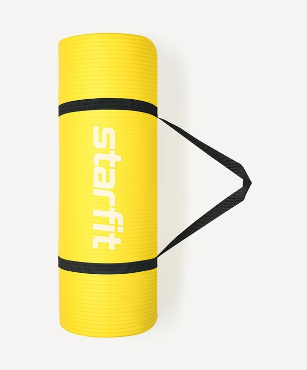 БЕЗ УПАКОВКИ Коврик для йоги и фитнеса STARFIT FM-301, NBR, 183x61x1,5 см, желтый (2134155) БЕЗ УПАКОВКИ Коврик для йоги и фитнеса STARFIT FM-301, NBR, 183x61x1,5 см, желтый (2134155)