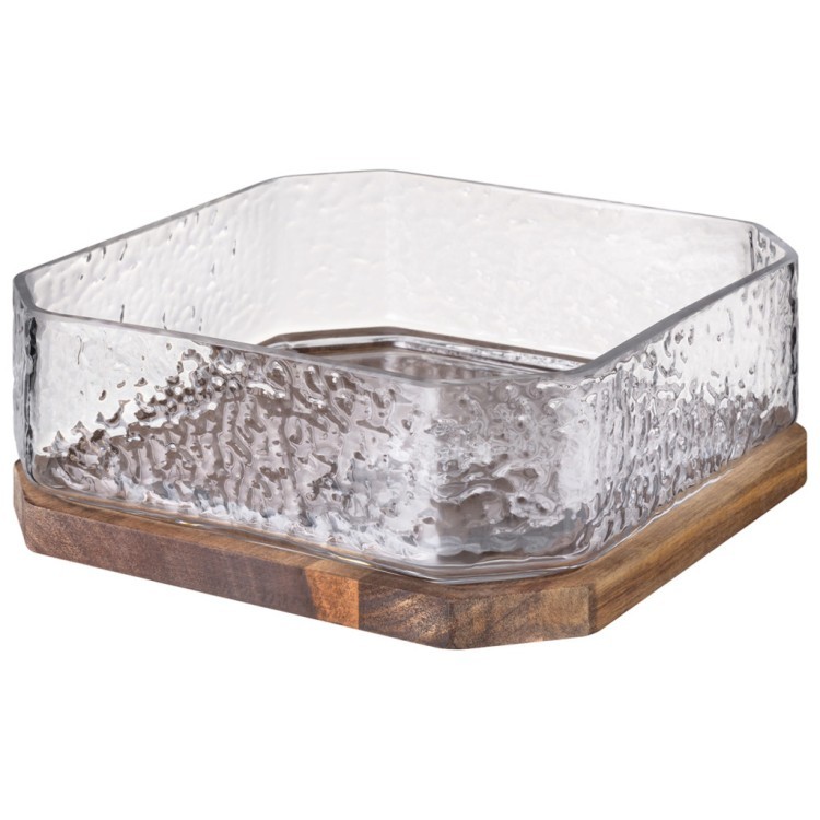 Фруктовница "aqua" на подставке диаметр 21 см высота 8 см Lefard (750-015)