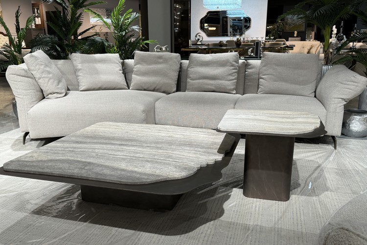 Стол журнальный Travertine 120*120*29см (TT-00016043)