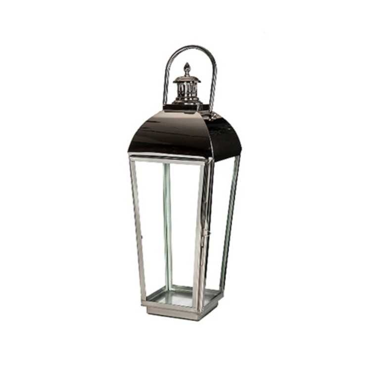 Подсвечник 13029L, металл, стекло, silver/clear, ROOMERS FURNITURE