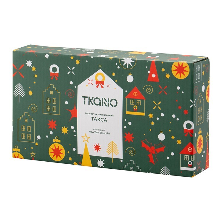 Подсвечник новогодний Такса из коллекции new year essential, 20х4,6х11,5 см. (80964)