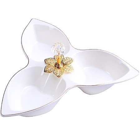 Менажница фарф 3 секц 27х24х4,5 LR (60043) Менажница фарф 3 секц 27х24х4,5 LR (60043)