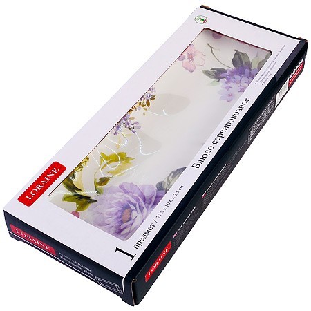 Блюдо сервировочное 28х10,6х3см Очарование доломит LR (60245)