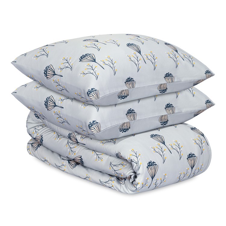 Комплект постельного белья "Полевые цветы" из премиального сатина из коллекции russian north, 150х200 см (78450)