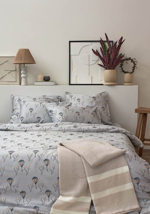 Комплект постельного белья "Полевые цветы" из премиального сатина из коллекции russian north, 150х200 см (78450)