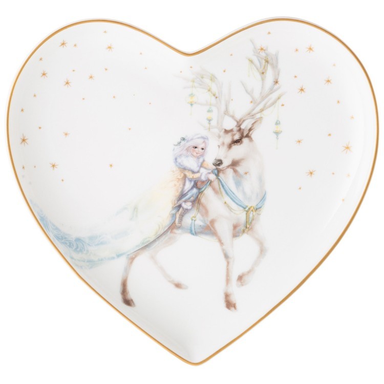 Тарелка lefard "снежная королева" в форме сердца 15*2 см Lefard (590-554)