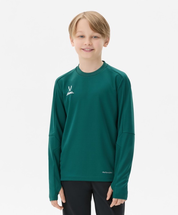 Джемпер тренировочный JÖGEL DIVISION PerFormDRY Pro Training Top, темно-зеленый, детский (2120941)