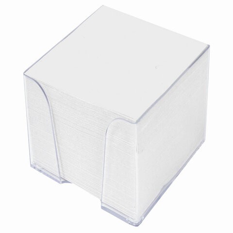 Блок для записей в подставке Staff куб 9х9х9 см белый 129201 (4) (85478)