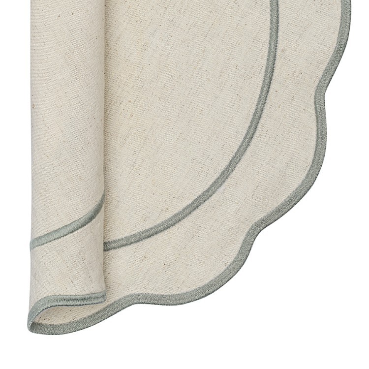 Салфетка под приборы anemone из коллекции trendy ruffles, D38 см, серый (78891)