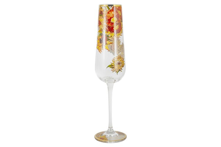 Бокал для шампанского Подсолнухи (В. Ван Гог), 0,3 л - CAR841-6401 Carmani