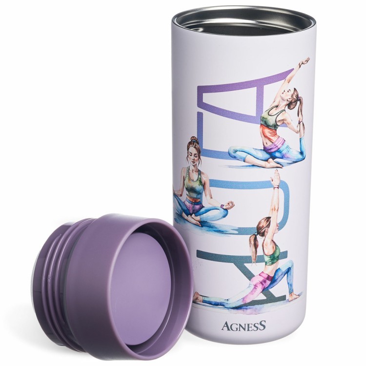 Термокружка yoga 350 мл, колба нерж.сталь 18/10 Agness (798-114)