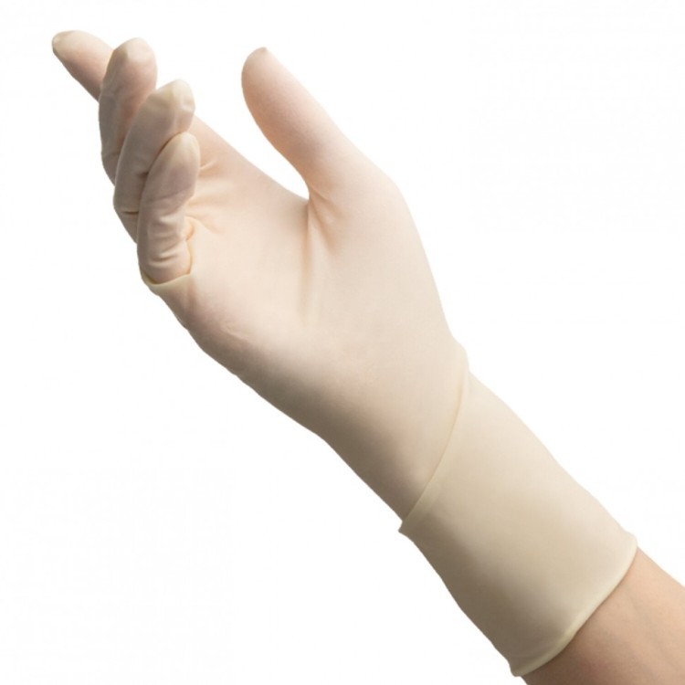 Перчатки латексные стерильные хирург к-т 50 пар 100 шт неопудр М размер 7 BENOVY 631162 (1) (95298)
