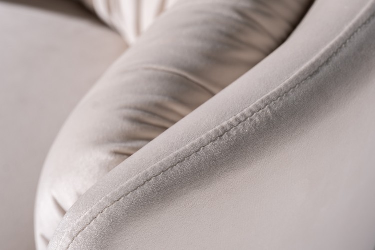 Кресло поворотное велюр кремовый 76*72*71см (TT-00016097)