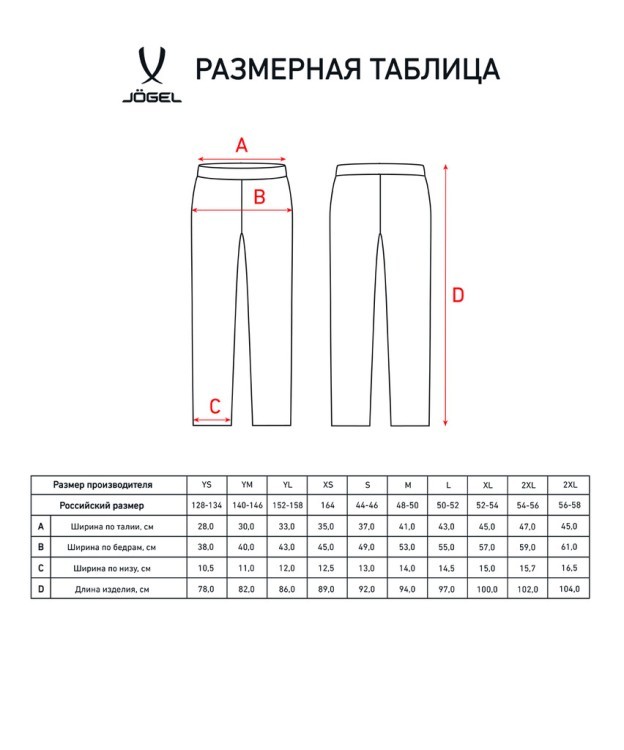 Брюки тренировочные JOGEL DIVISION PerFormDRY Pro Training Pants, темно-синий (1950092)