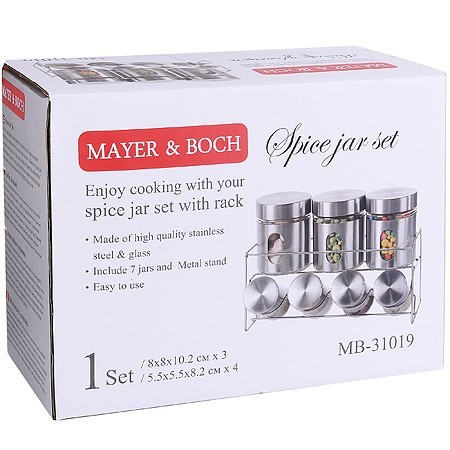 Набор специй и приправ 8 предметов (16 специи внутри) Mayer&Boch (31019)