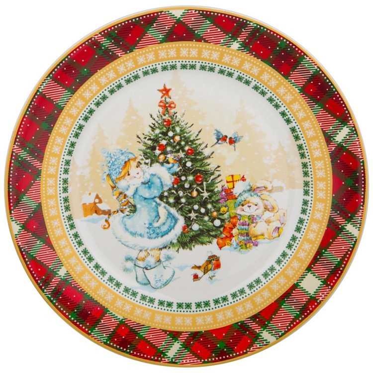 Тарелка десертная "снегурочка" 21 см. Lefard (85-1596)