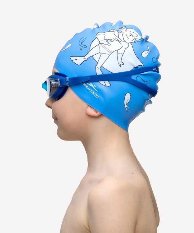 Шапочка для плавания Floater Blue, силикон, детский (1550825) Шапочка для плавания Floater Blue, силикон, детский (1550825)