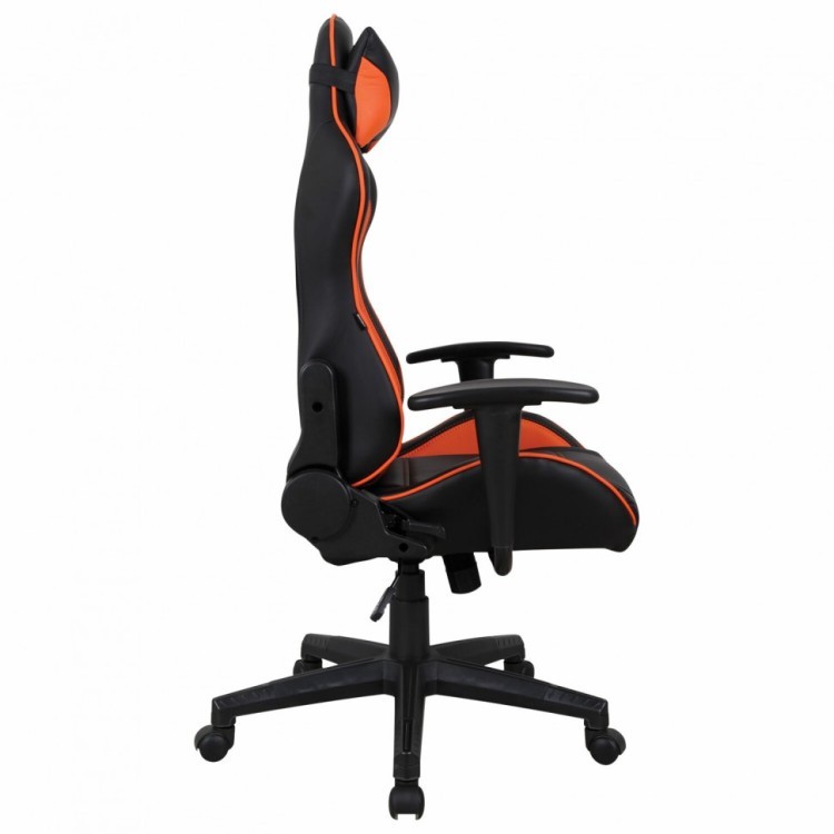 Кресло компьютерное BRABIX GT Racer GM-100 экокожа черное/оранжевое 531925 (1) (94508)