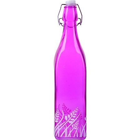 Бутылка 500мл стекло с крышкой ФИОЛЕТОВЫЙ LR (28173-2)
