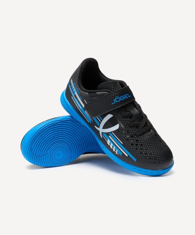 Бутсы зальные JÖGEL Evofly IN Talant Black/blue, детский (2118185)