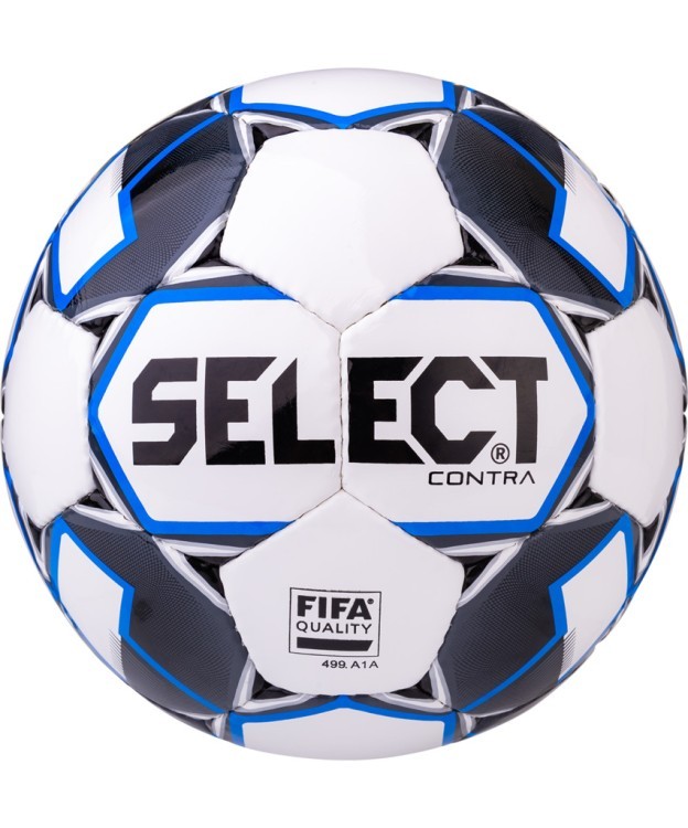 Мяч футбольный Contra FIFA 812317, №5, белый/синий/серый/черный (594475)
