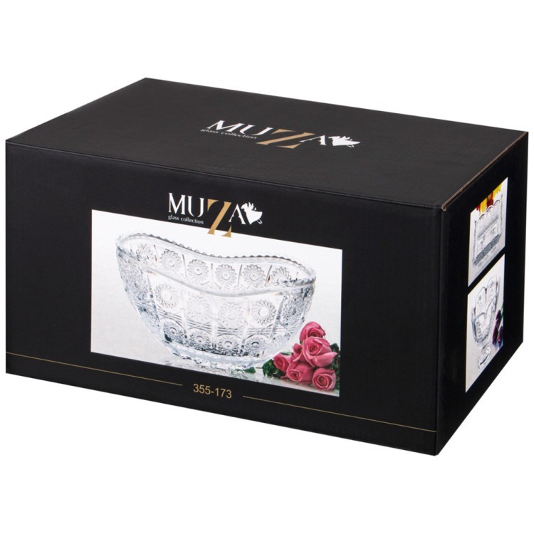 Фруктовница "muza crystal" 27,5*16,5 см. высота=13,5 см. Lefard (355-173)