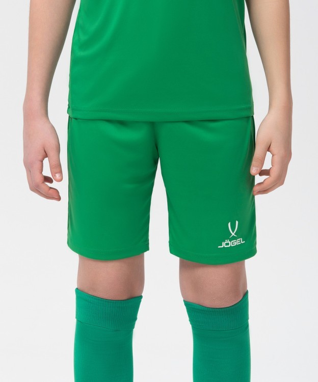 Шорты игровые JOGEL CAMP Classic Shorts, зеленый/белый, детский (702549)