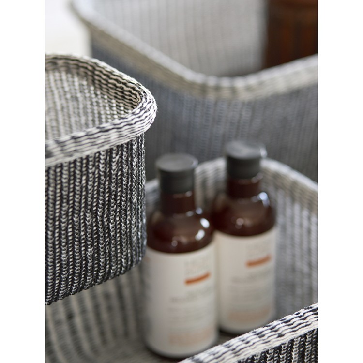 Набор из 4-х корзин для хранения sustainable collection, черный (77687)