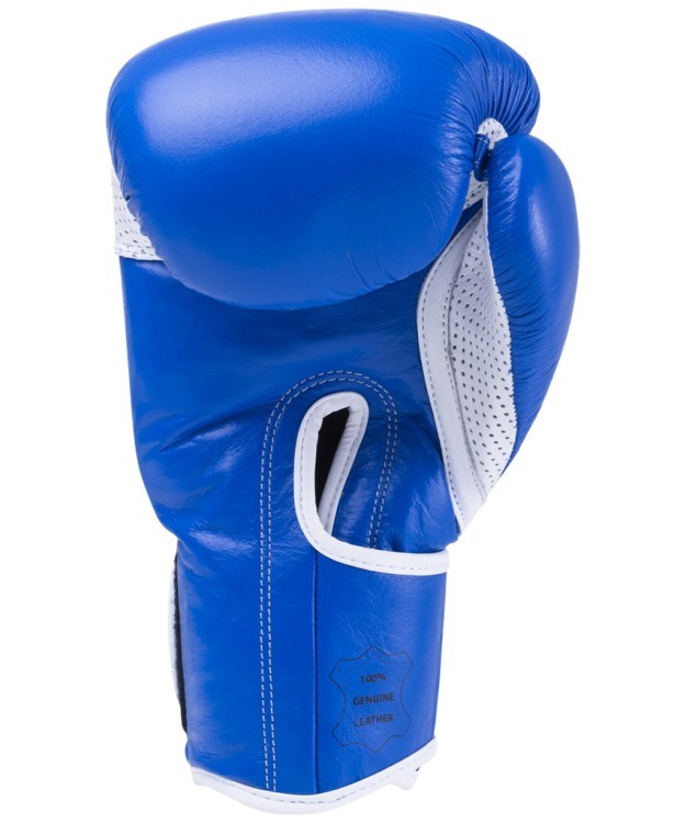 Перчатки боксерские Wolf Blue, кожа, 10 oz (805117)