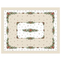 Скатерть  160х220 cm  прямоугольная, "celebration", цвет: бежевый, tm lefard, полиэстер 100% (кор=18 (986-001-20) 