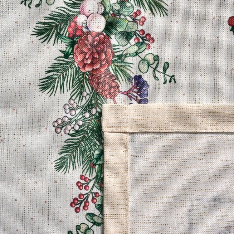 Скатерть  160х220 cm  прямоугольная, "celebration", цвет: бежевый, tm lefard, полиэстер 100% (кор=18 Lefard (986-001-20)