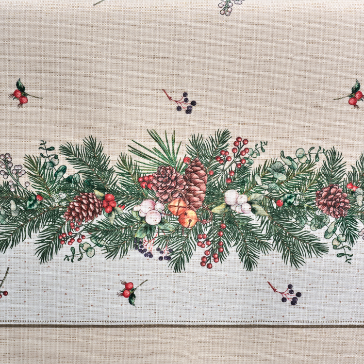 Скатерть  160х220 cm  прямоугольная, "celebration", цвет: бежевый, tm lefard, полиэстер 100% (кор=18 Lefard (986-001-20)