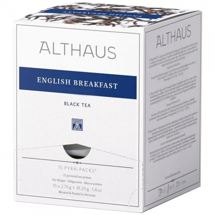 Чай ALTHAUS English Breakfast черный 15 пирамидок по 2,75 г 622897 (1) (95816)
