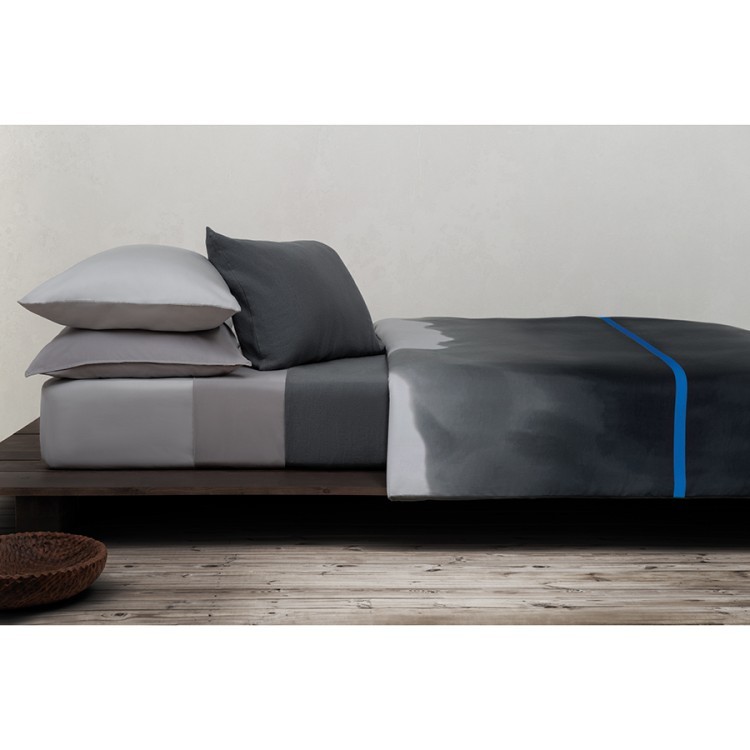 Комплект постельного белья из умягченного сатина из коллекции slow motion, electric blue, 200х220 см (73713)