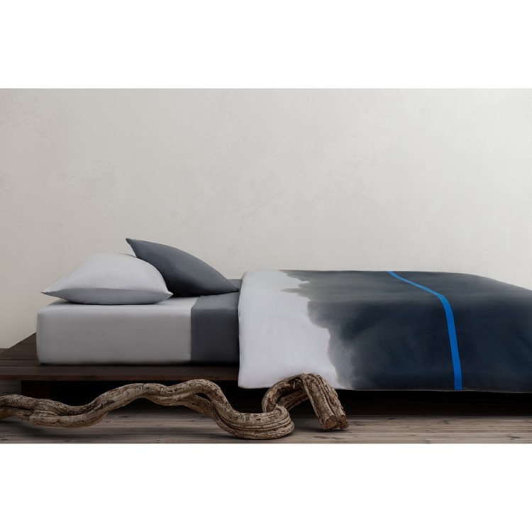 Комплект постельного белья из умягченного сатина из коллекции slow motion, electric blue, 200х220 см (73713)