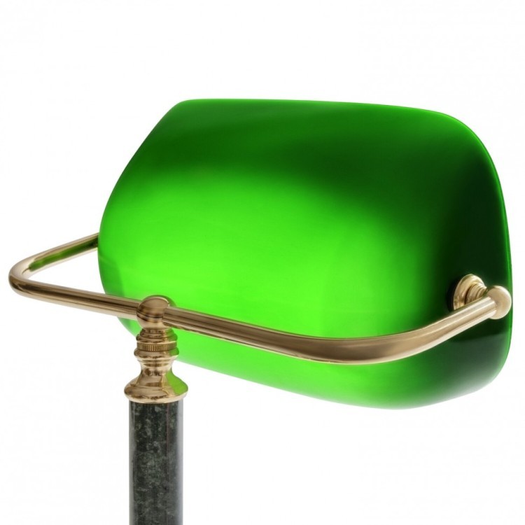Светильник настольный из мрамора Galant зеленый мрамор с золотистой отделкой 231197 (1) (92014)