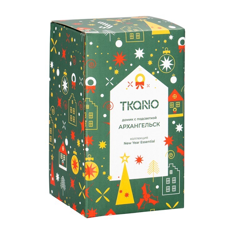 Домик с подсветкой Архангельск из коллекции new year essential, 11,8 см (80978)