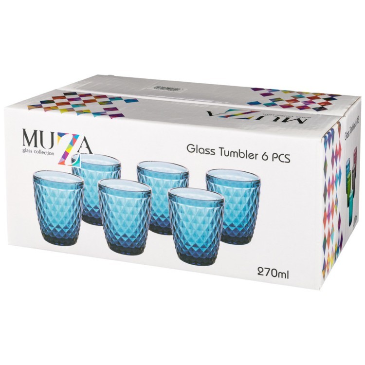 Набор стаканов "пина" из 6шт. серия "muza color" 270мл. / в=10 см Lefard (781-137)