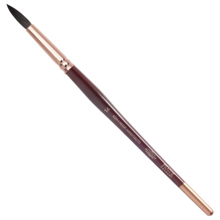Кисть художественная KOH-I-NOOR белка, круглая, №14, короткая ручка 9935014017BL (65046)