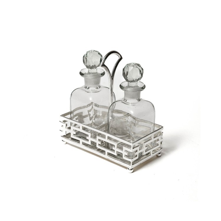 Сервировочный набор на подставке 13249/S, никель, посеребрение, silver, ROOMERS TABLEWARE