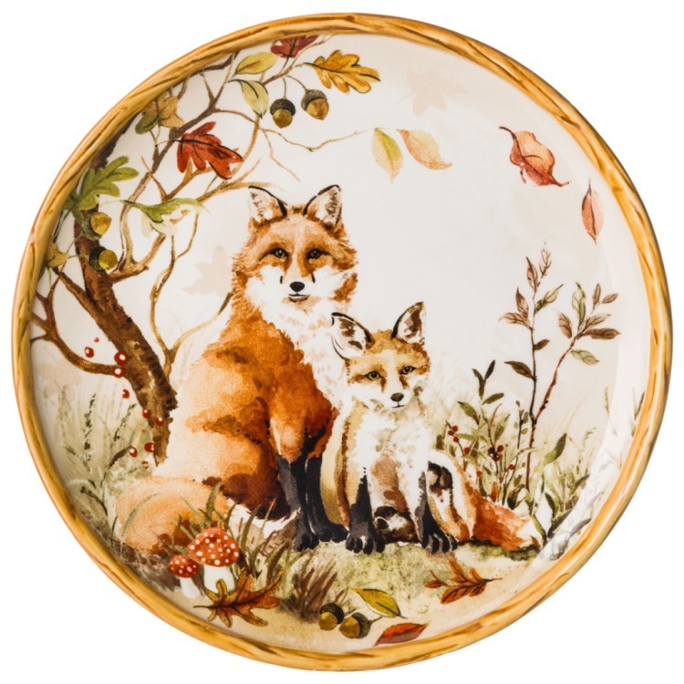 Тарелка закусочная lefard "forest tale" акварель природы 21,5см., разноцветный (585-131) 