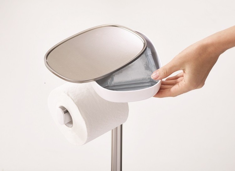Держатель для туалетной бумаги с полочкой easystore (62306)
