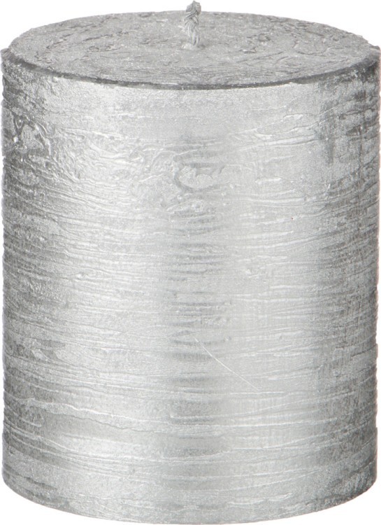 Свеча 8/7 см. серебрянная Adpal (348-534)