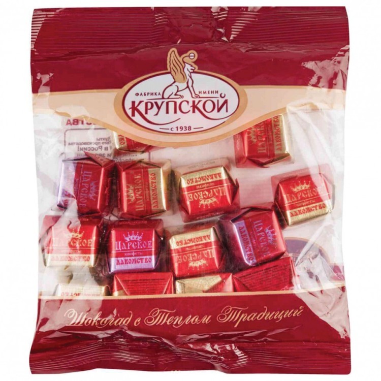 Конфеты шоколадные ФАБРИКА ИМ КРУПСКОЙ Царское лакомство с начинками 1000 г 622591 (1) (96143)